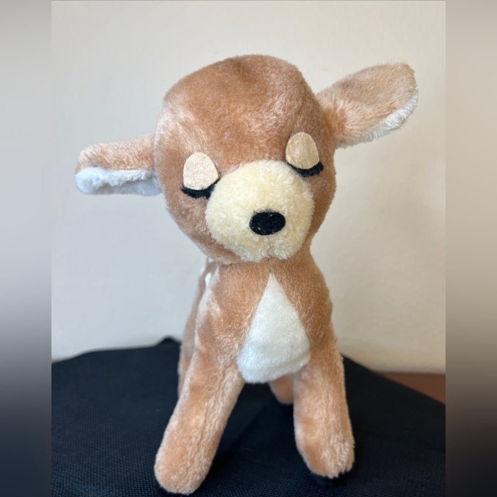 Vintage R. Dakin & Co Bambi Fawn Deer Doe Plush Toy Stuffed Animal 1974 Sleepy